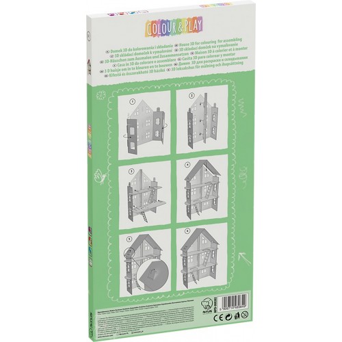 3D House XXL coloring book