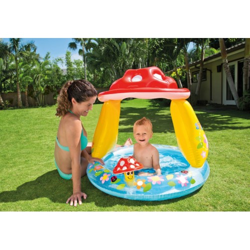 Swimming pool with roof 102 cm