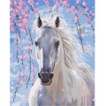 Painting by numbers 40x50 White horse