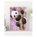 Painting by numbers 30x50 Playful panda