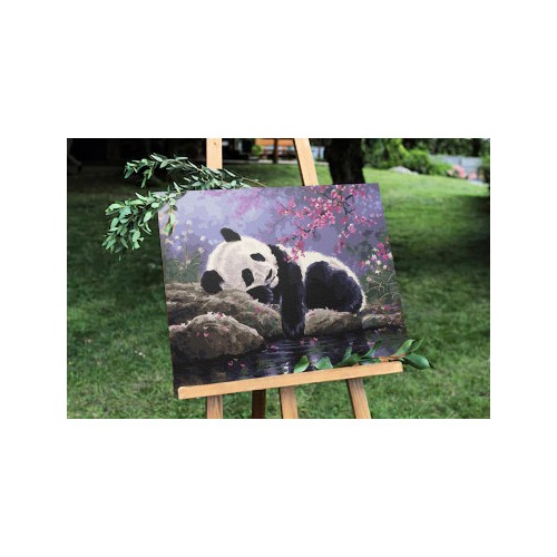 Painting by numbers 40x50 Panda resting
