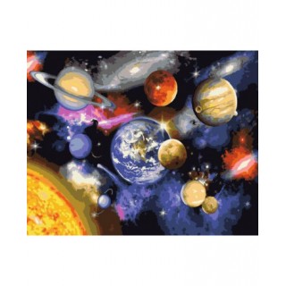 Painting by numbers 40x50 Parade of planets