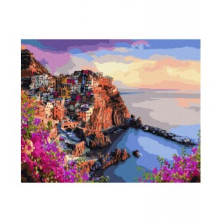 Painting by numbers 40x50 Bright Colors of Sicily