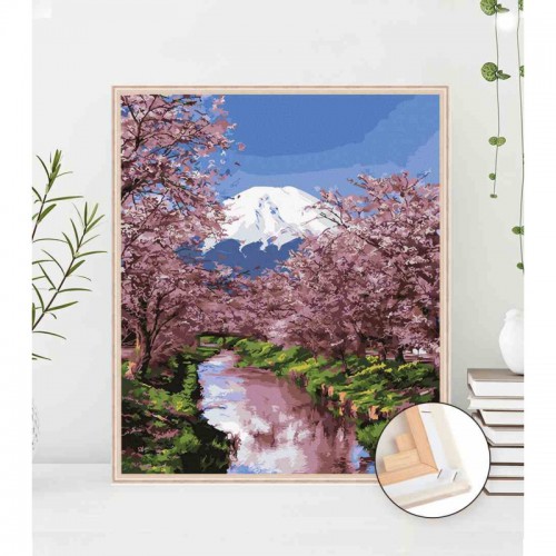 Painting by numbers 40x50 Blooming Sakura