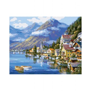 Painting by numbers 40x50 Picturesque Austria