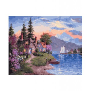 Painting by numbers 40x50 By the lake