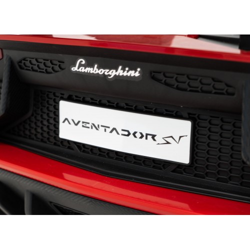 Vehicle Lamborghini Aventador SV Red