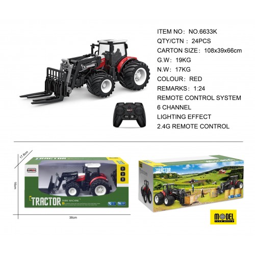 Red R/C Tractor With Tour