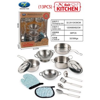 Set of Metal Pots + Accessories 13pcs.
