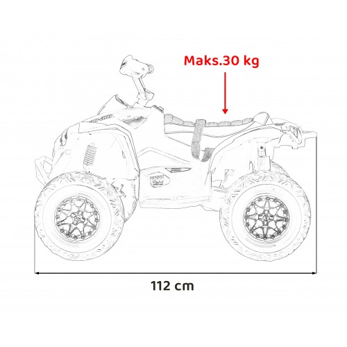 Quad Maverick ATV White