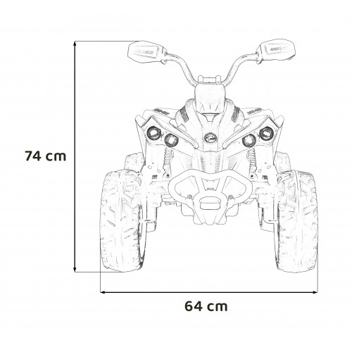 Quad Maverick ATV White