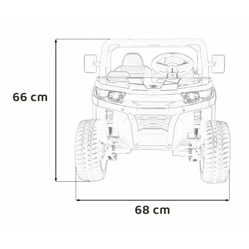 Pick-up vehicle Speed 900 White