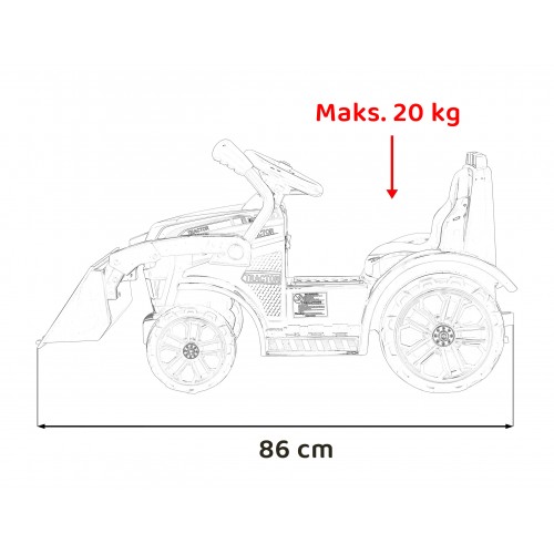 Vehicle Excavator Tractor G320 Yellow