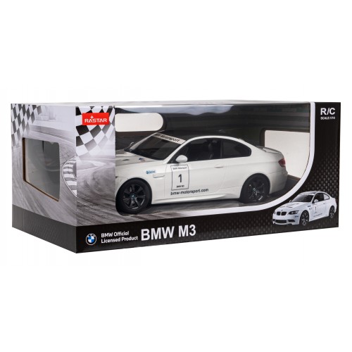 Car R/C BMW M3 1:14 RASTAR White