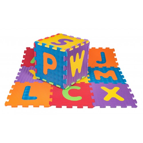 Sensory Mat Puzzle Different Shapes Alphabet