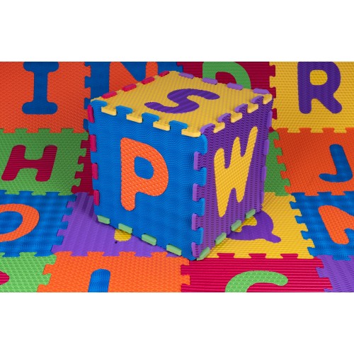 Sensory Mat Puzzle Different Shapes Alphabet