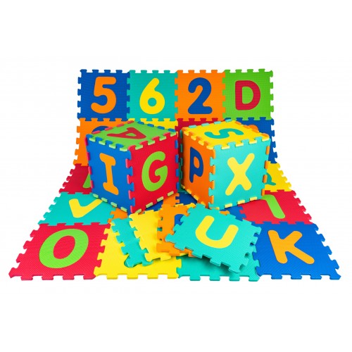 Numbers and letters mat