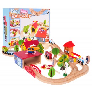 Mega Wooden Railway 69el