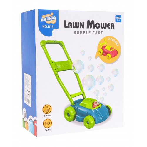 Lawn mower with the function of releasing soap bubbles