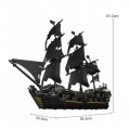 Blocks Pirate Ship Black Sail 2868el.