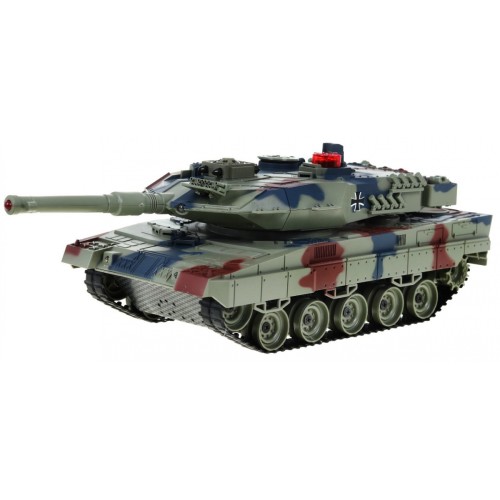 R C tank 2 4 G with smoke LEOPARD 2 A6 Green