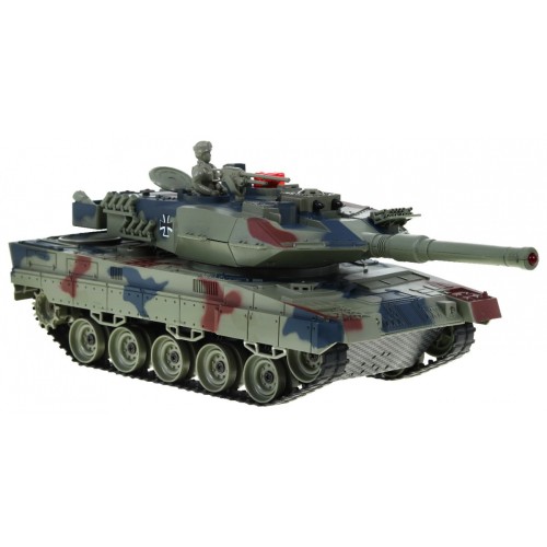 R C tank 2 4 G with smoke LEOPARD 2 A6 Green
