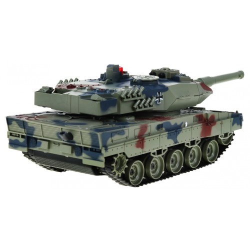 R C tank 2 4 G with smoke LEOPARD 2 A6 Green