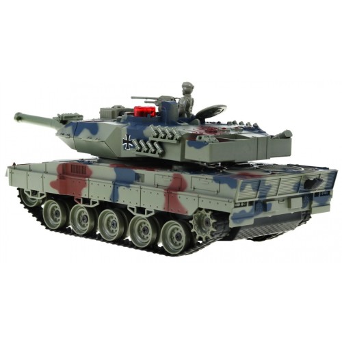 R C tank 2 4 G with smoke LEOPARD 2 A6 Green
