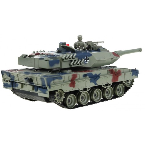 R C tank 2 4 G with smoke LEOPARD 2 A6 Green