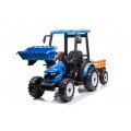 MEGA D68 Tractor Vehicle With Trailer Blue