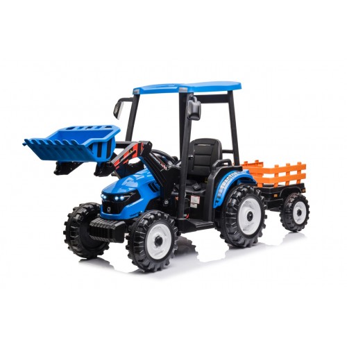 MEGA D68 Tractor Vehicle With Trailer Blue