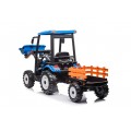 MEGA D68 Tractor Vehicle With Trailer Blue