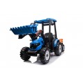 MEGA D68 Tractor Vehicle With Trailer Blue