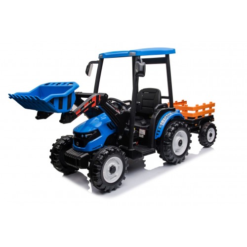 MEGA D68 Tractor Vehicle With Trailer Blue