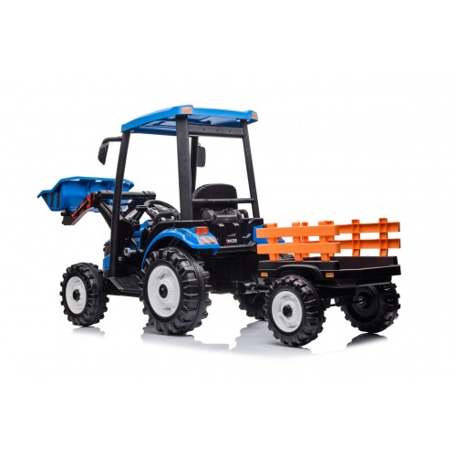 MEGA D68 Tractor Vehicle With Trailer Blue