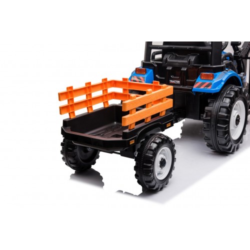 MEGA D68 Tractor Vehicle With Trailer Blue