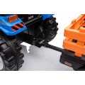 MEGA D68 Tractor Vehicle With Trailer Blue