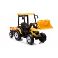 MEGA D68 Tractor Vehicle With Trailer Yellow