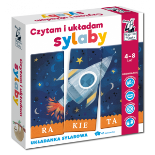 Educational Game "We read and arrange the syllables ROCKET"