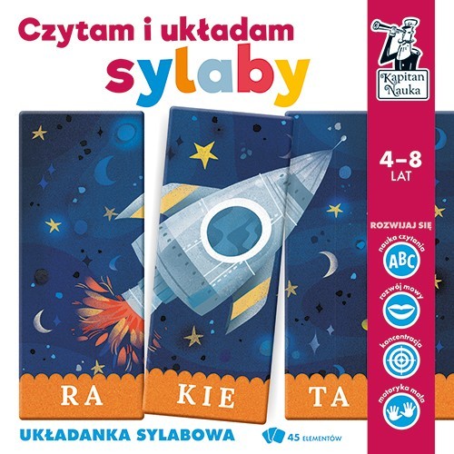 Educational Game "We read and arrange the syllables ROCKET"