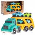 Tow truck + Cars BIOplastik Yellow