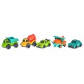 Set of 4 Vehicles + Plane BIOplastic