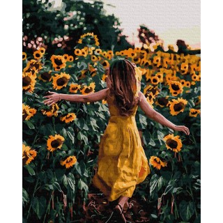 Painting by numbers 40x50 Sunflowers