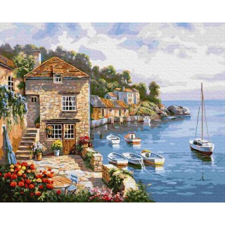 Painting by numbers 40x50 Lake Como