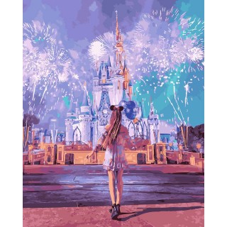 Painting by numbers 40x50 Disneyland