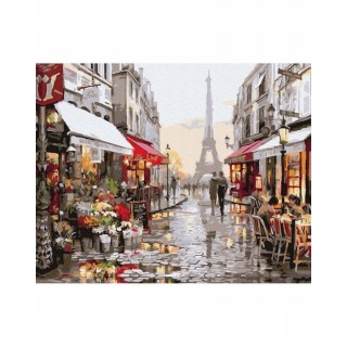 Painting by numbers 40x50 Paris After the Rain