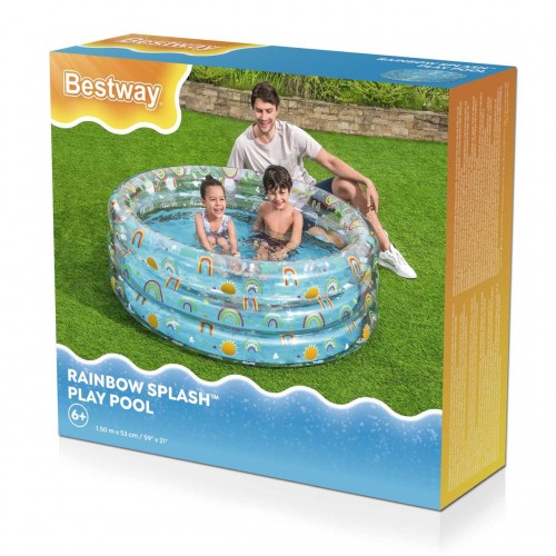 Pool Pool Transparent Paddling Pool 150 53cm BESTWAY