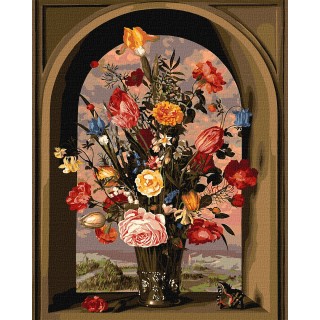 Painting By Numbers Set 40x50cm Floral Composition
