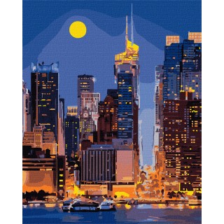 Painting By Numbers Set 40x50cm Streets of Manhattan