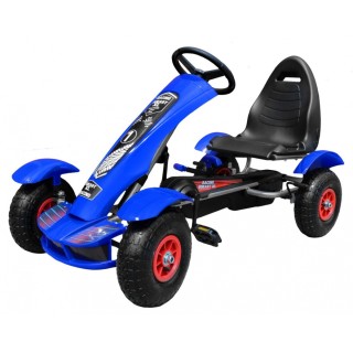 Large Go-Kart Pumped Wheels Blue